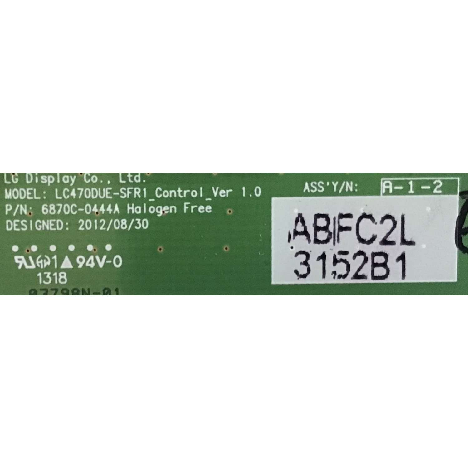 KIT DE TARJETAS PARA TV LG / MAIN EBT62387751 / EAX64872104(1.0) / FUENTE EAY62810801 / EAX64905501(2.0) / T-CON 6871L-3152B / 6870C-0444A / PANEL LC470DUE (SF)(R1) / MODELO 47LN5750-UH.BUSYLJR - Imagen 4